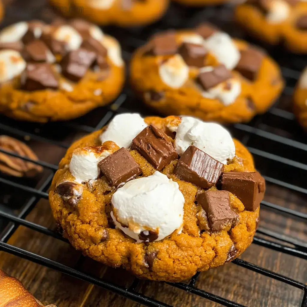 Pumpkin S'mores Cookies