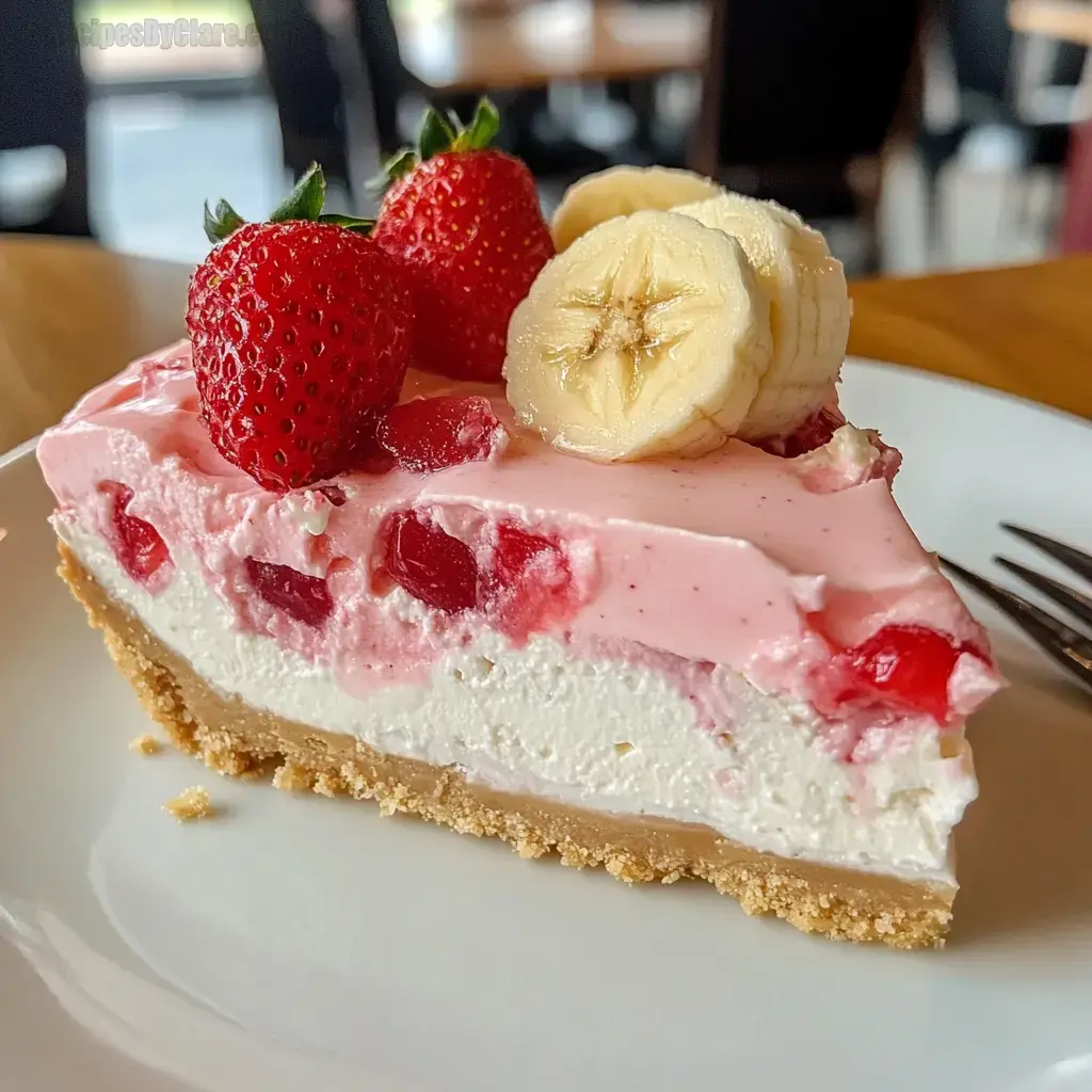 Strawberry Banana Delight Cheesecake