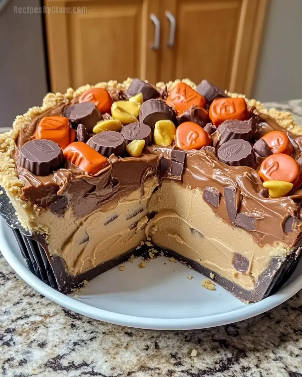 Giant Reese’s Peanut Butter Cup Pie