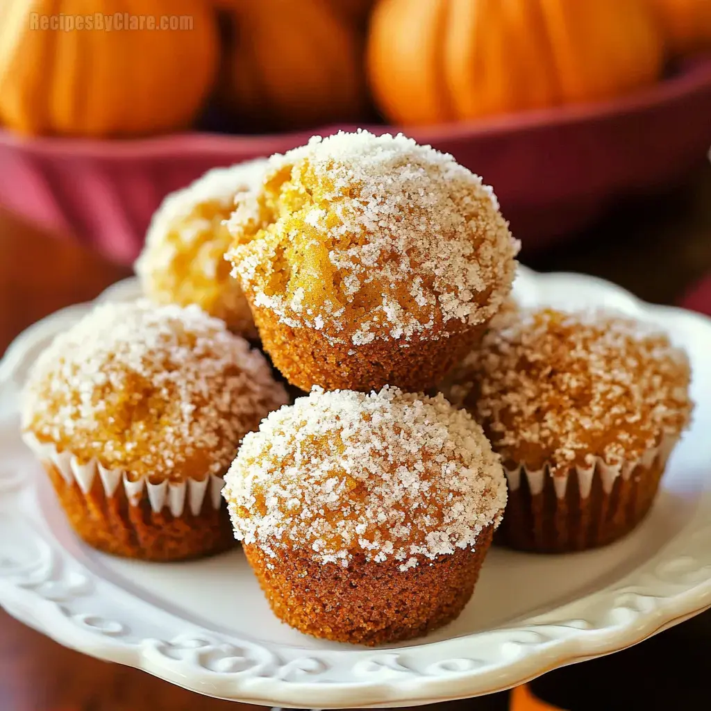 Pumpkin Spice Doughnut Hole Muffins