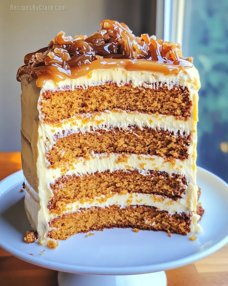 Pumpkin Salted Caramel Cake