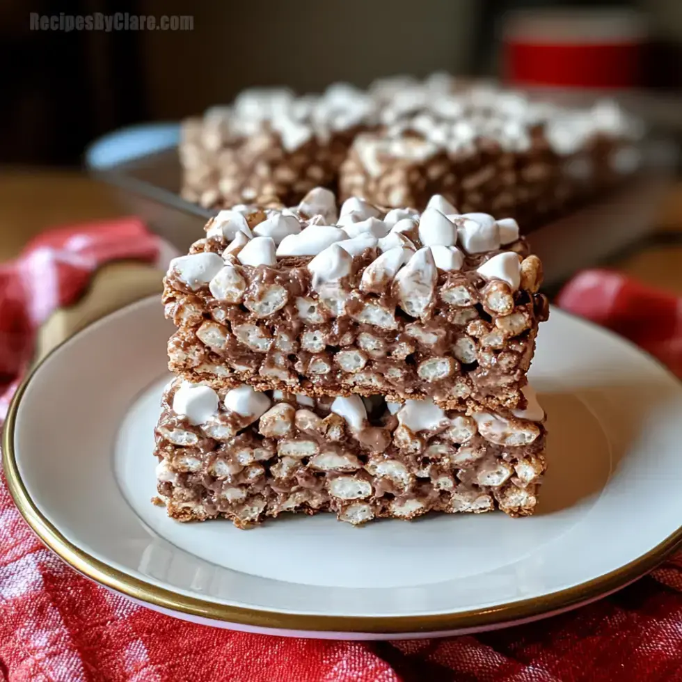 Vegan Hot Cocoa Rice Krispie Treats