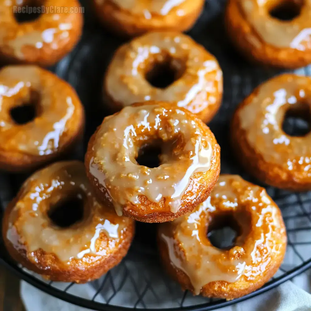 Baked Pumpkin Donuts with Maple Glaze