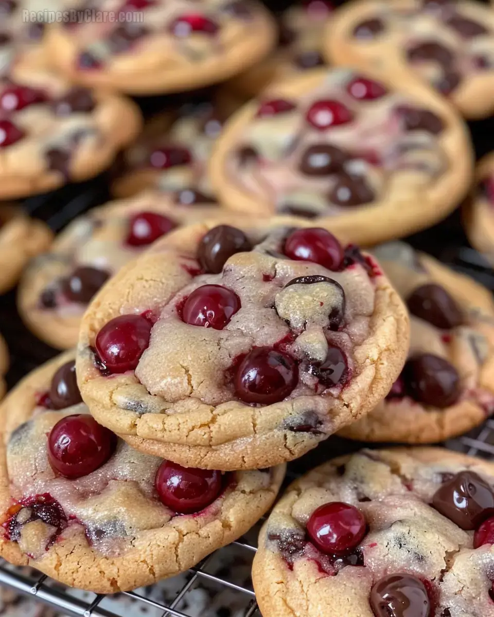 Maraschino Cherry Chocolate Chip Cookies