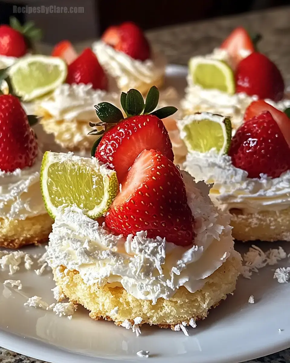 Coconut Lime Strawberry Shortcake Cookies