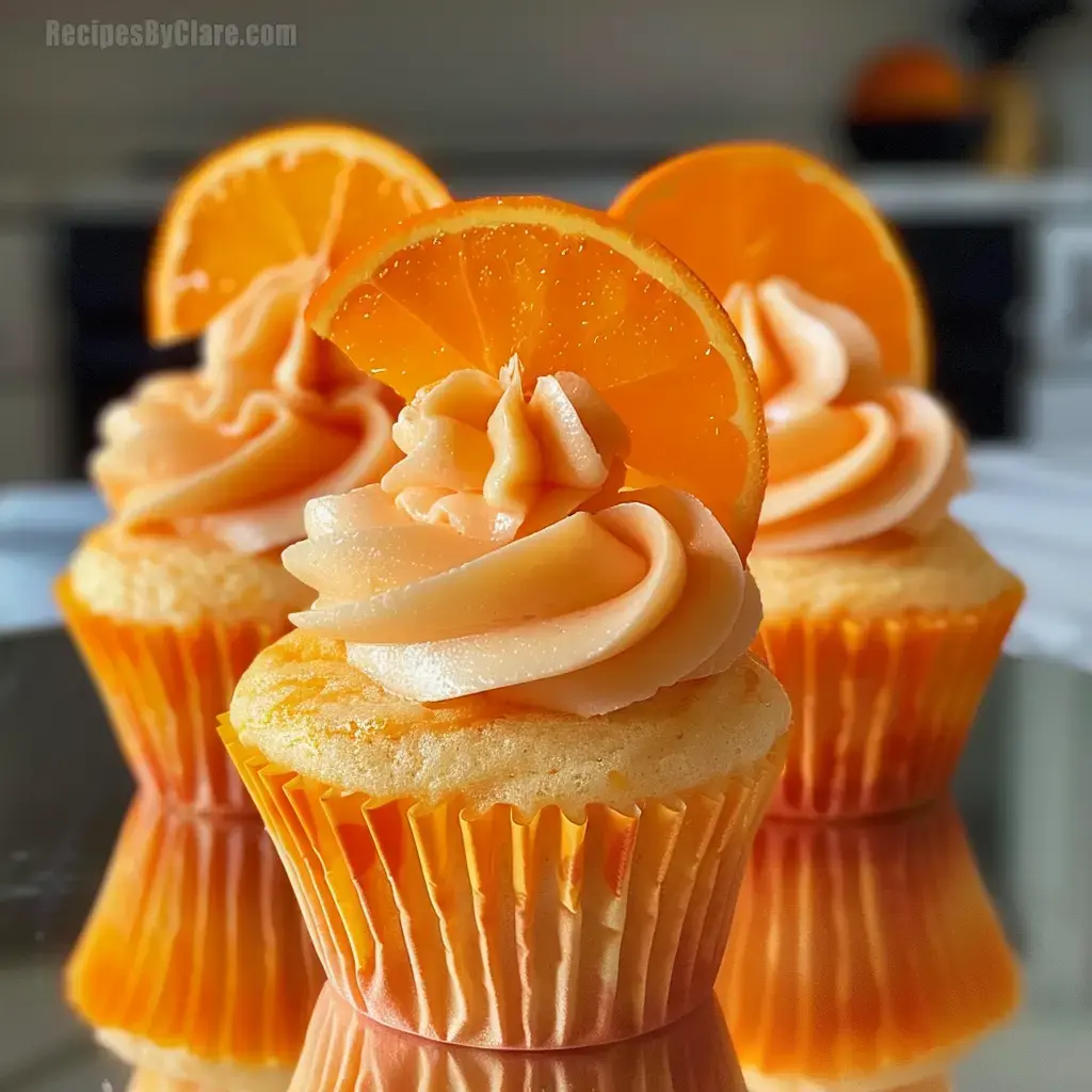 Orange Creamsicle Cupcakes