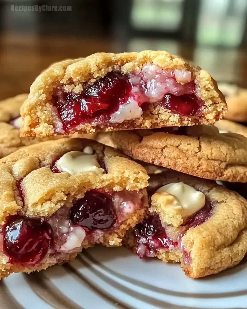 Cherry Pie Stuffed Cookies