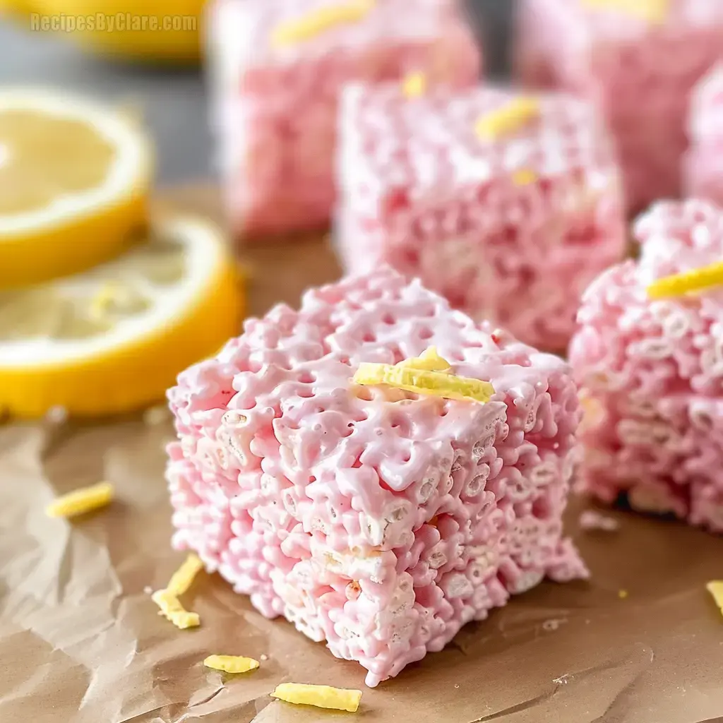 Pink Lemonade Rice Krispie Treats