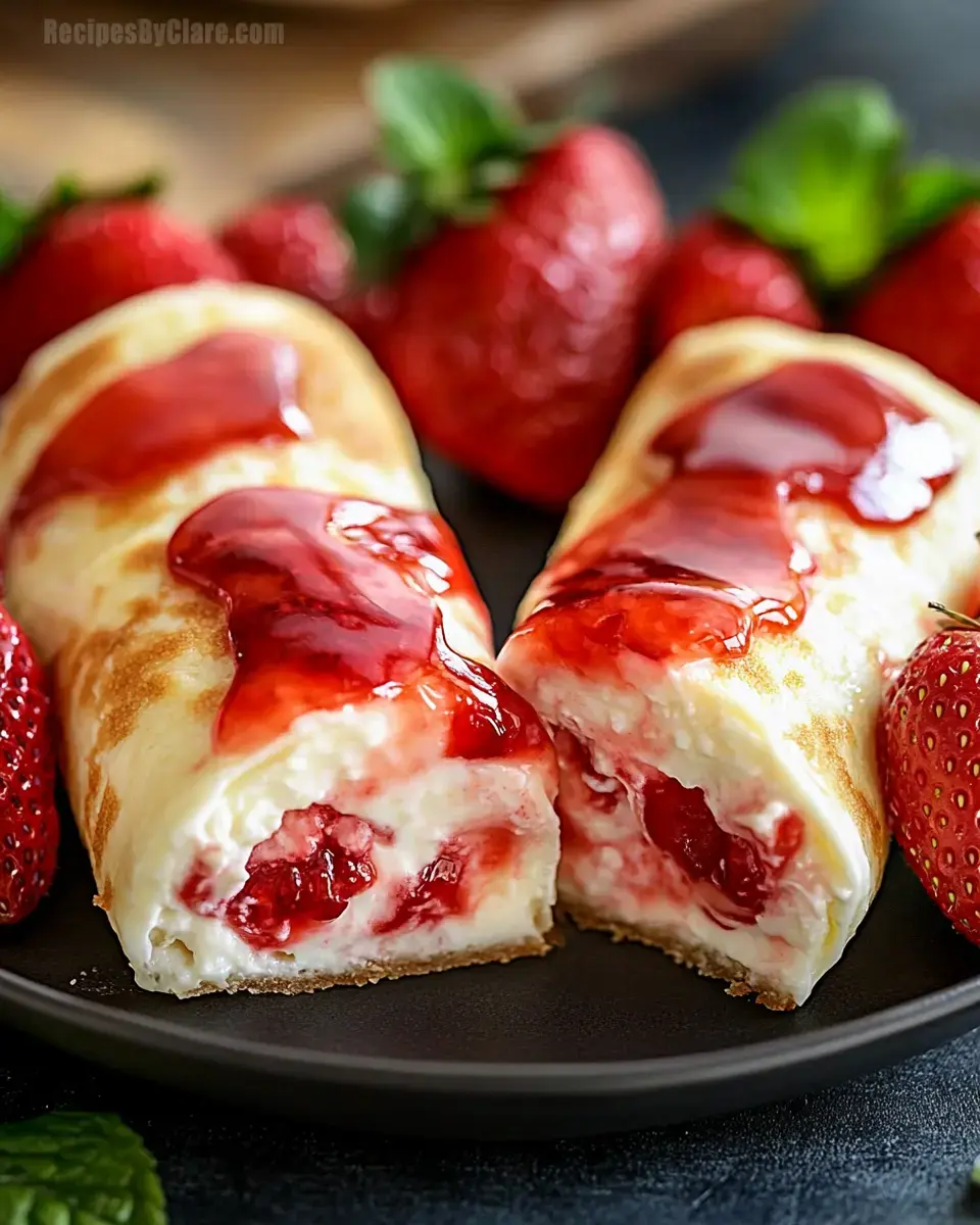 Strawberry Cheesecake Chimichangas