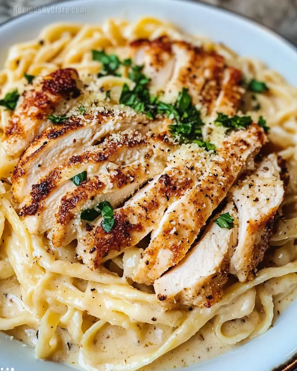 Easy Chicken Alfredo with Pasta