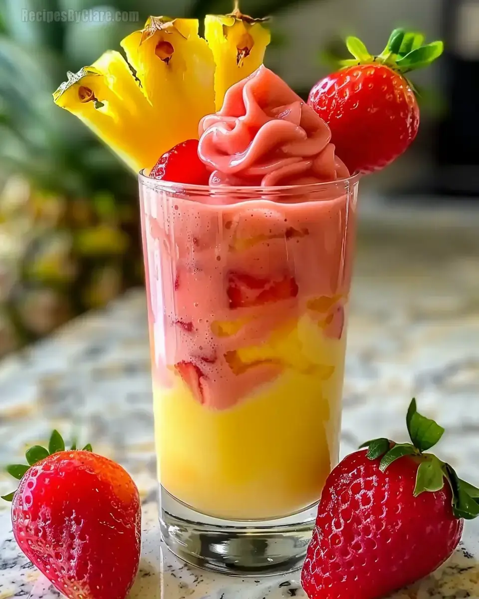 Strawberry Piña Colada Smoothie