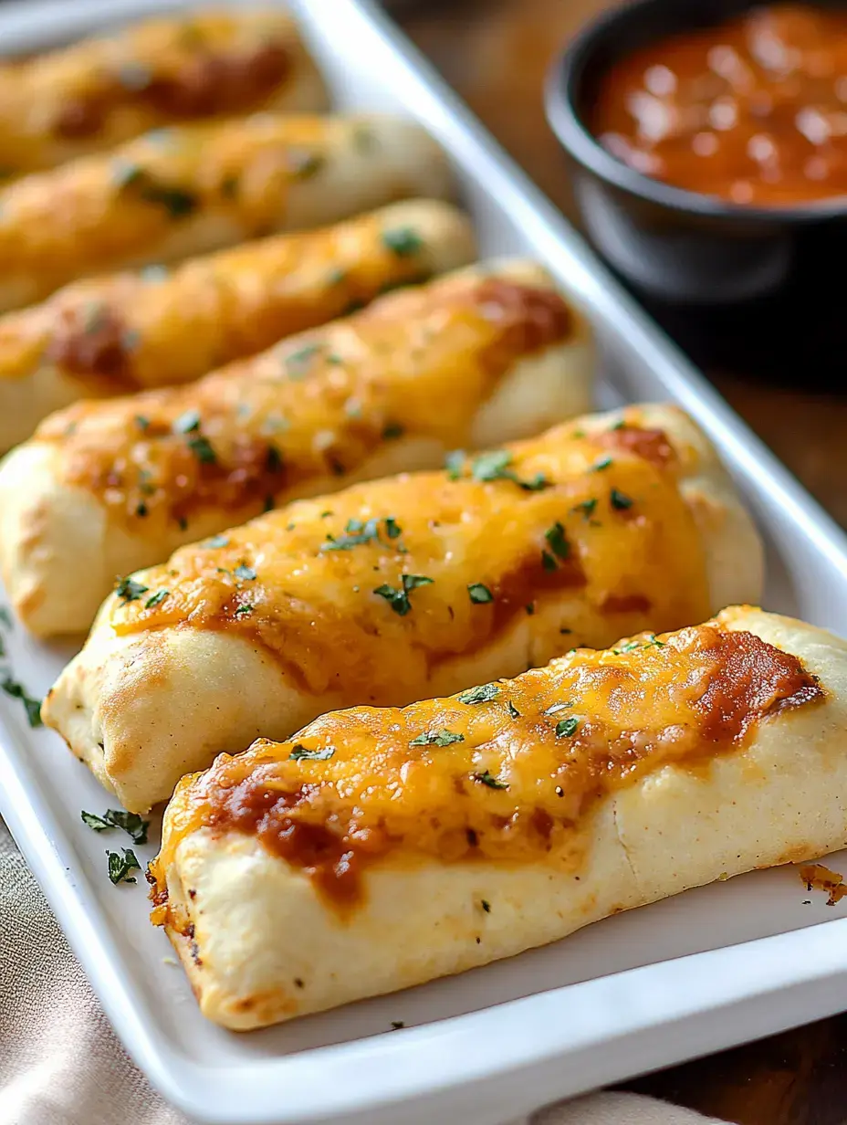 A white platter holds several cheesy, golden-brown burritos garnished with herbs, accompanied by a small bowl of salsa.