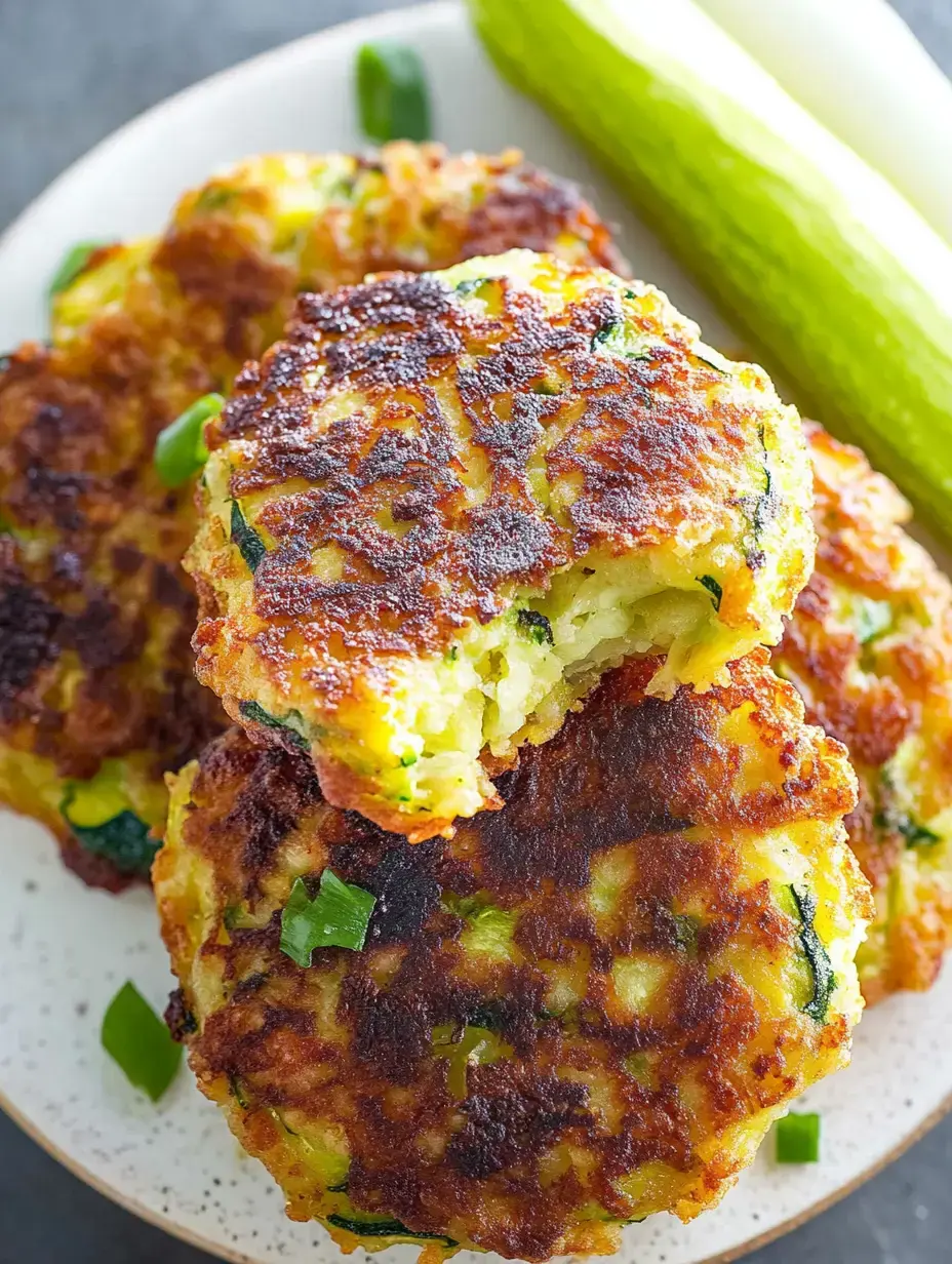 A plate holds golden-brown vegetable fritters, with one partially bitten into, alongside a piece of celery.