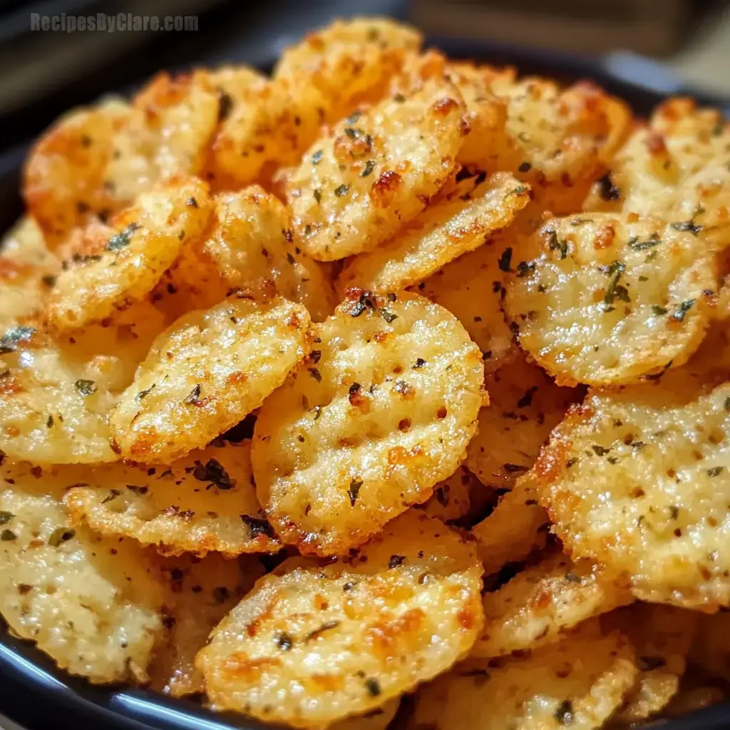 Cheesy Garlic Ritz Bits Snacks