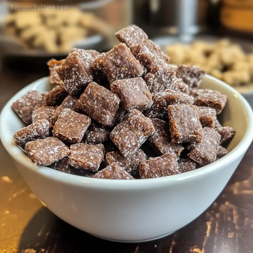 Brownie Batter Puppy Chow