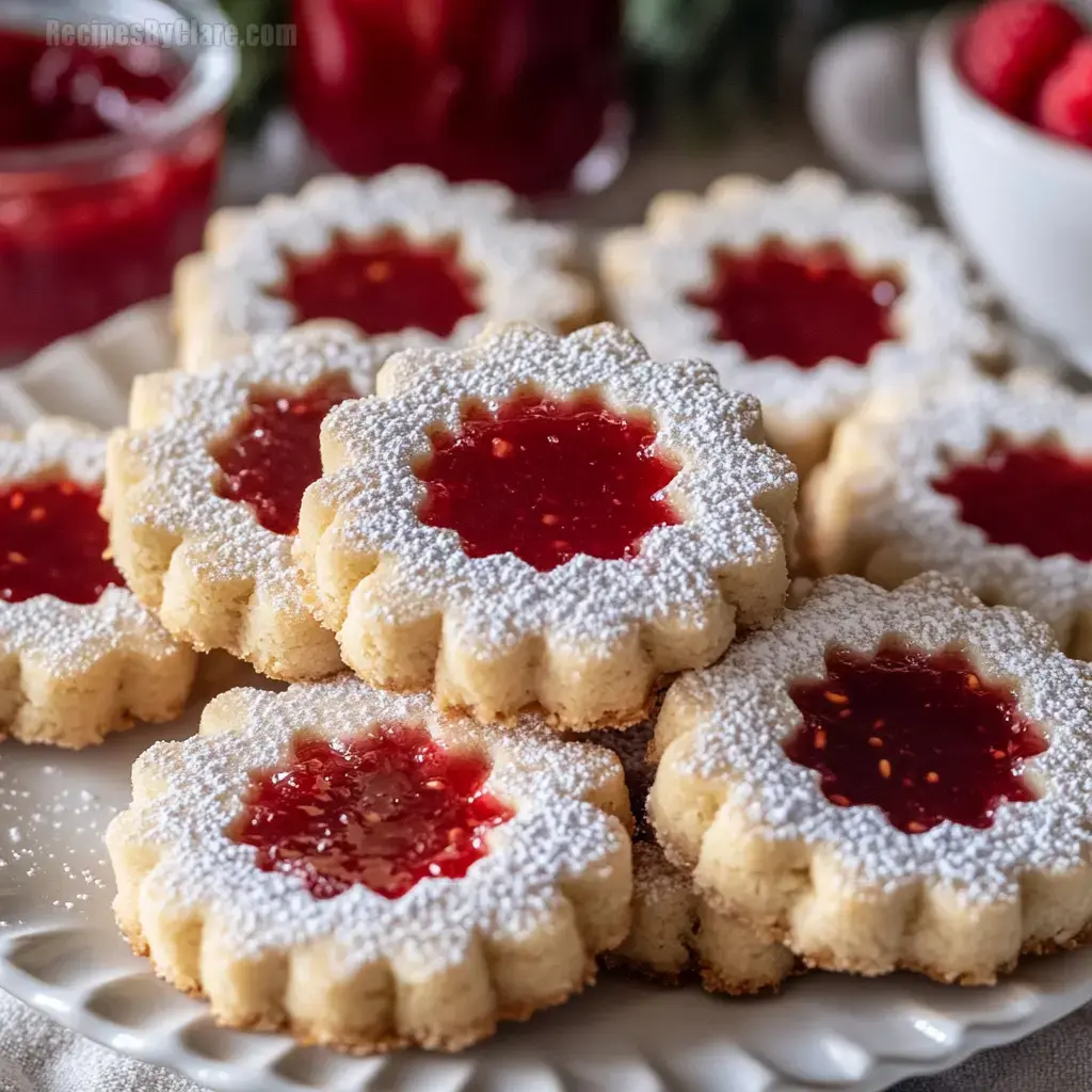 Raspberry Linzer Cookies