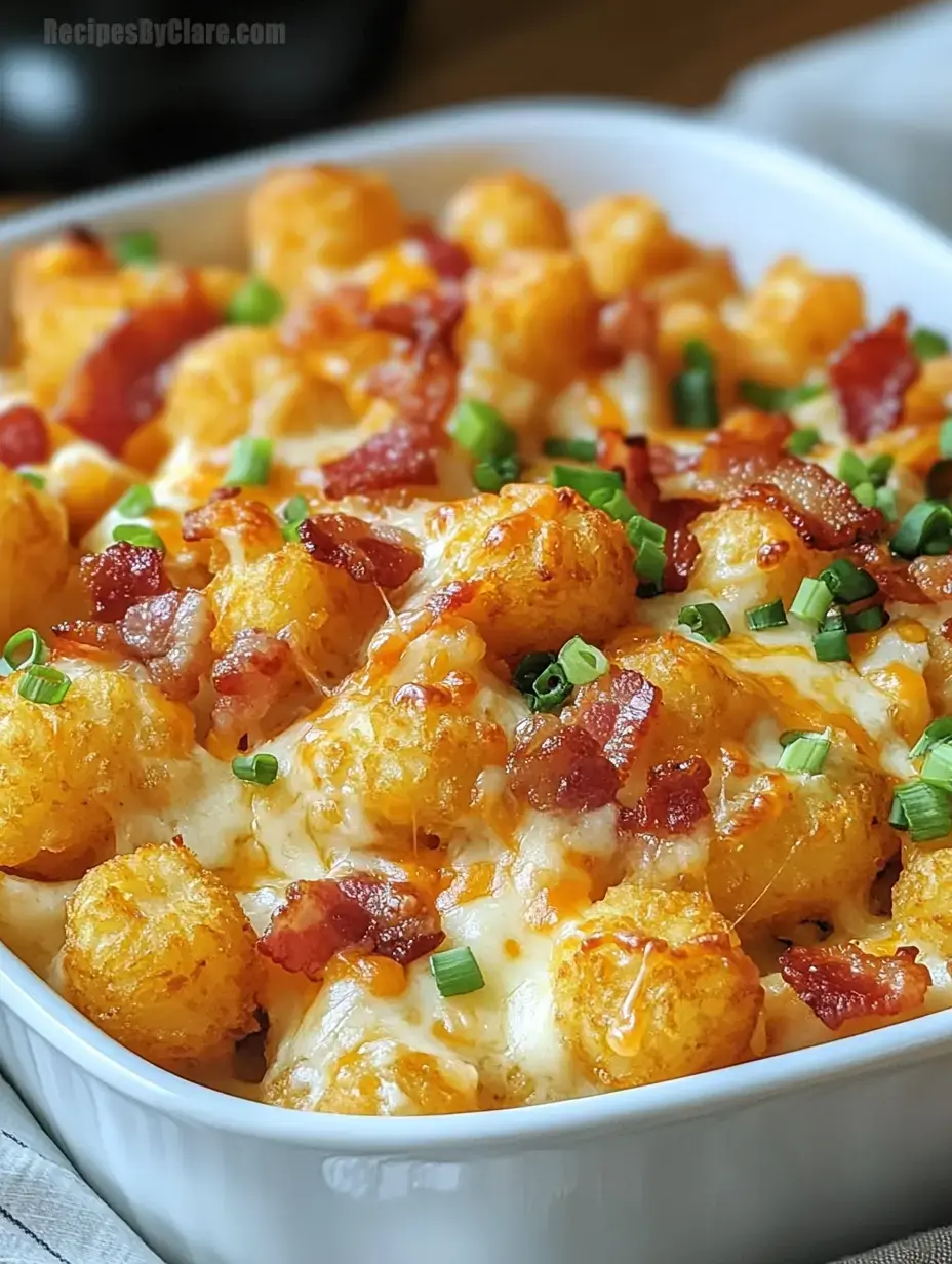 Chicken Bacon Ranch Tater Tot Casserole