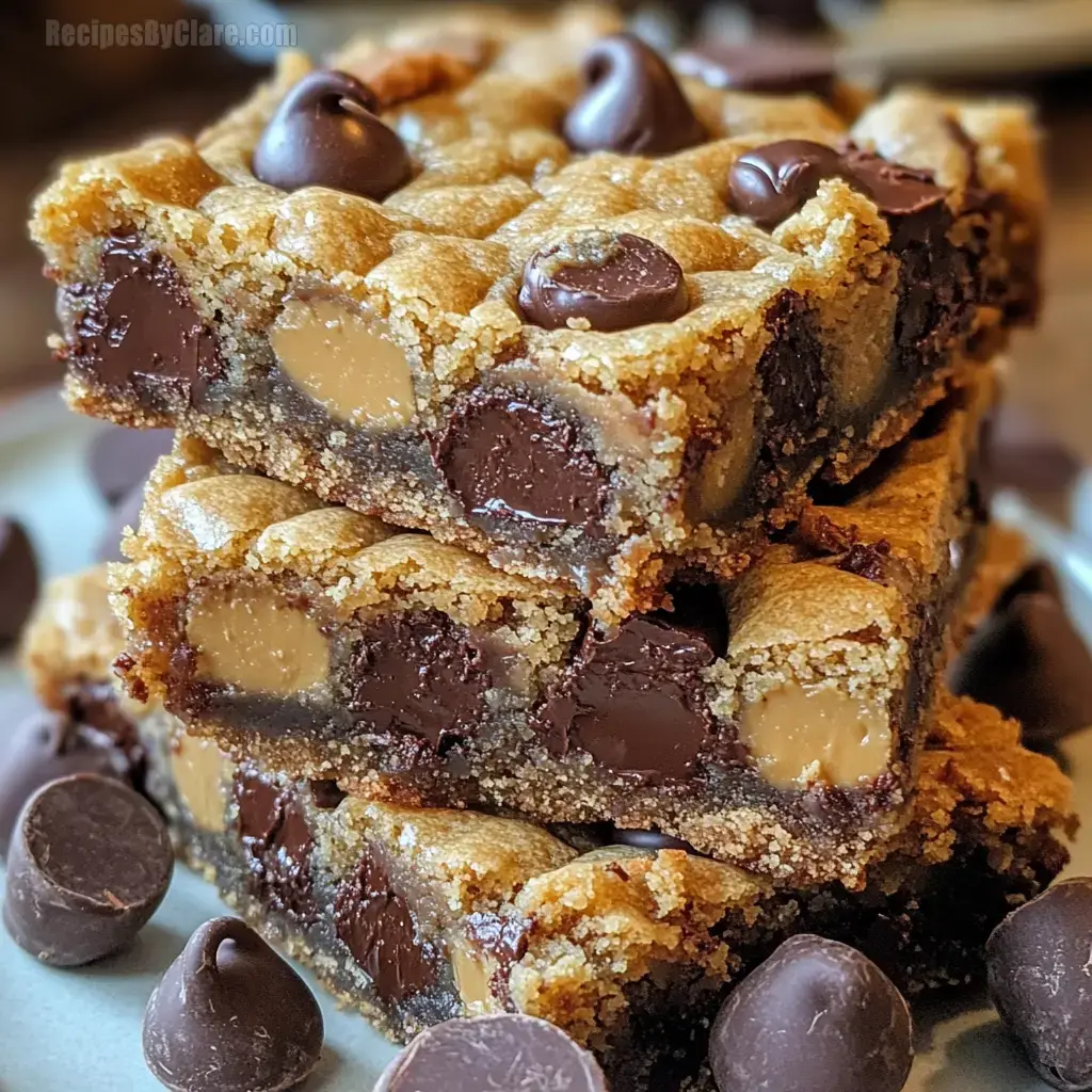 Peanut Butter Cup Gooey Bars