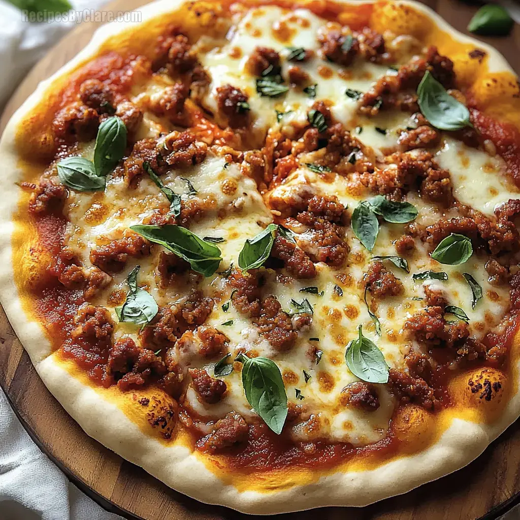 Spicy Chorizo & Fennel Pizza