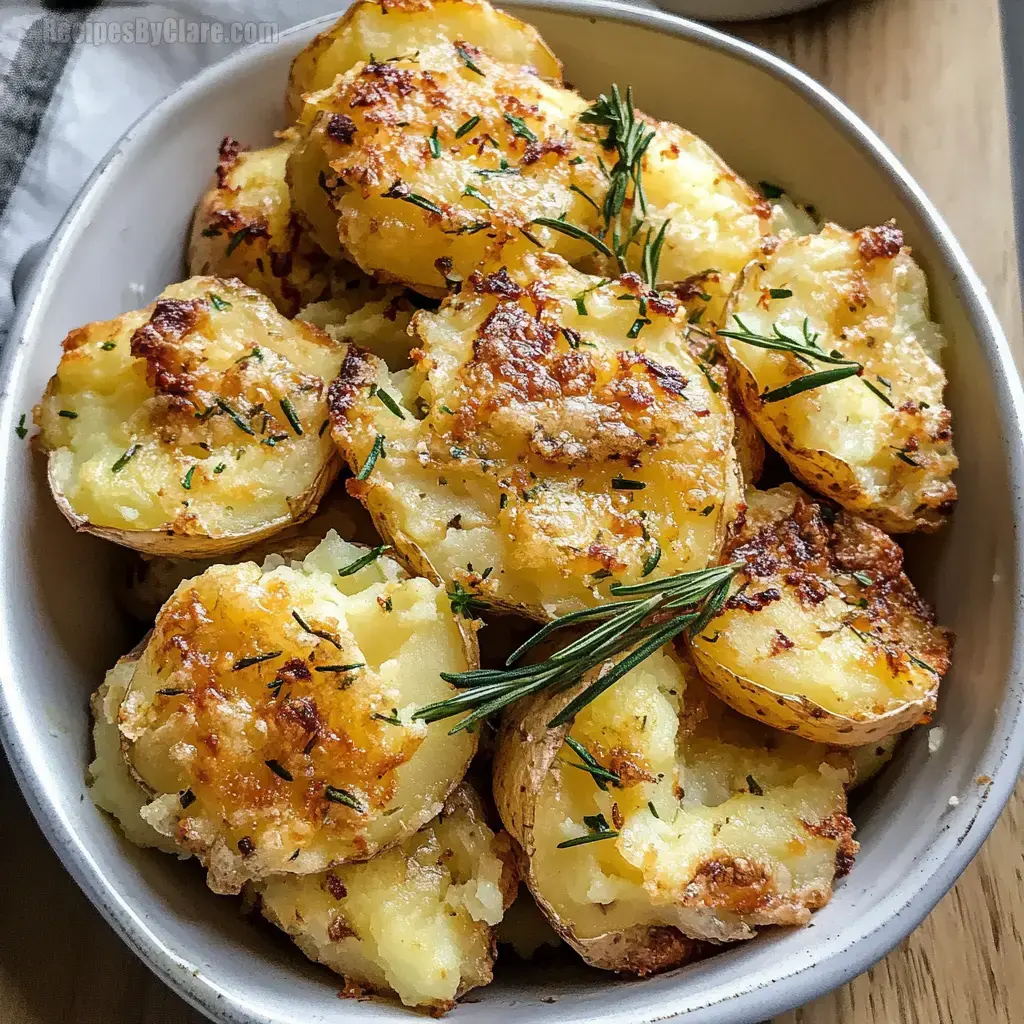 Rosemary Garlic Smashed Potatoes