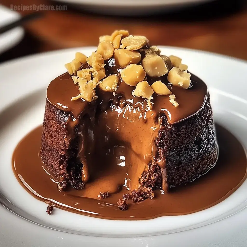 Molten Peanut Butter Lava Cake