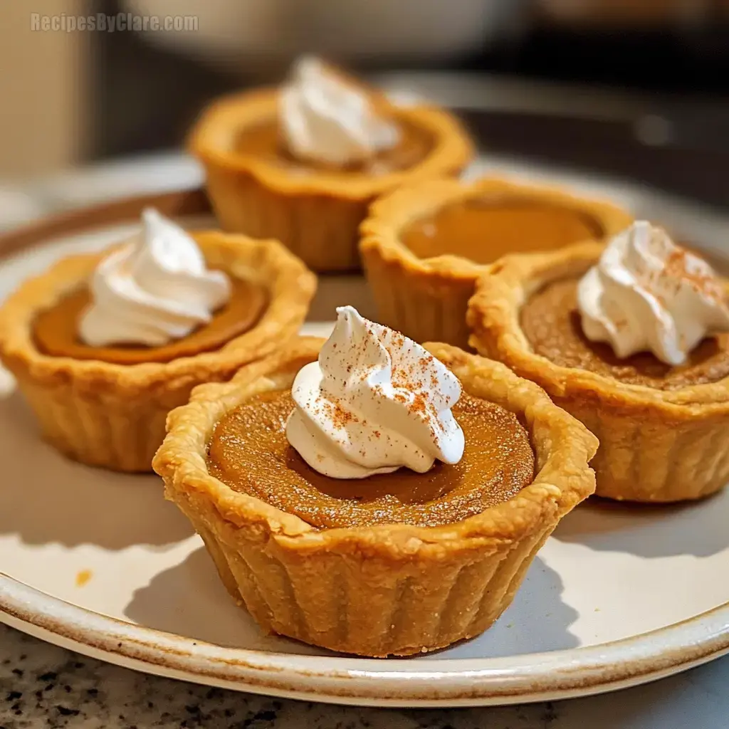 Adorable Mini Pumpkin Pies