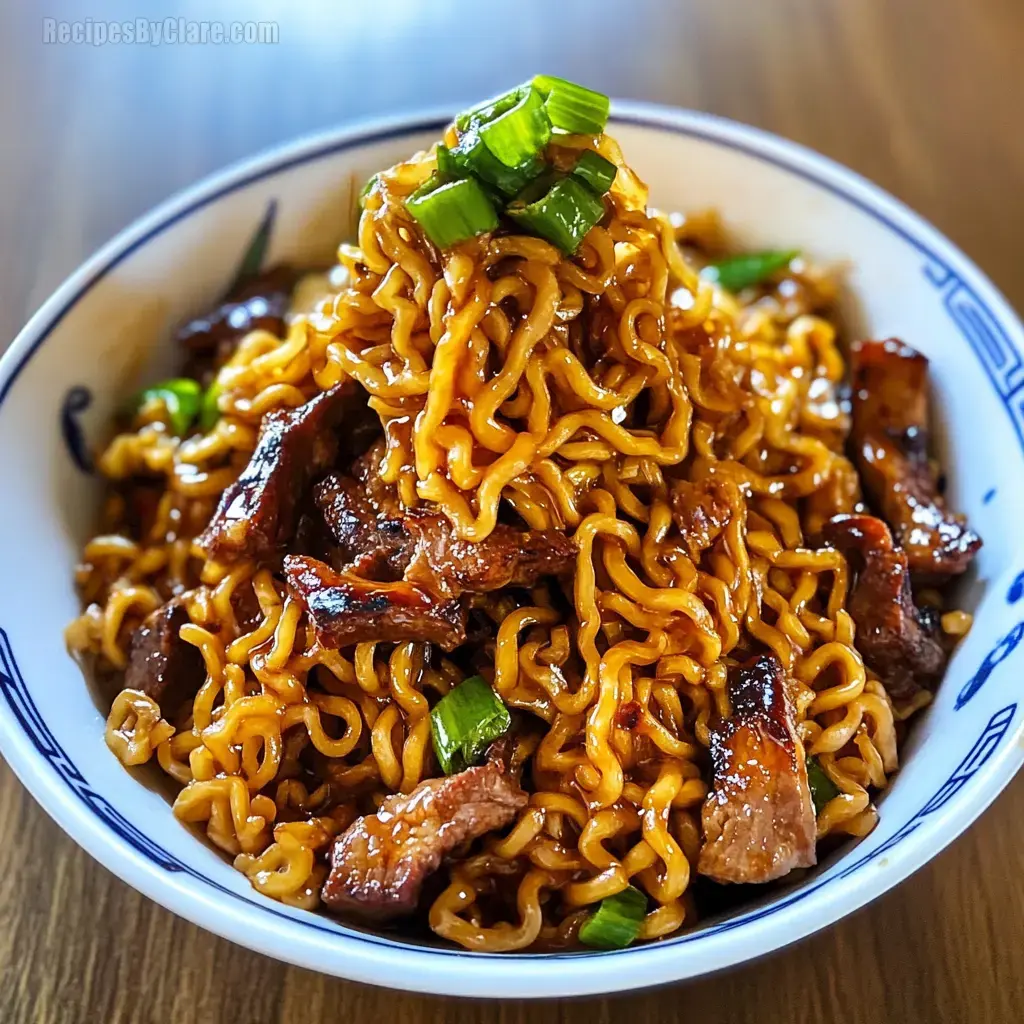 Stir Fry Japanese BBQ Ramen Noodles