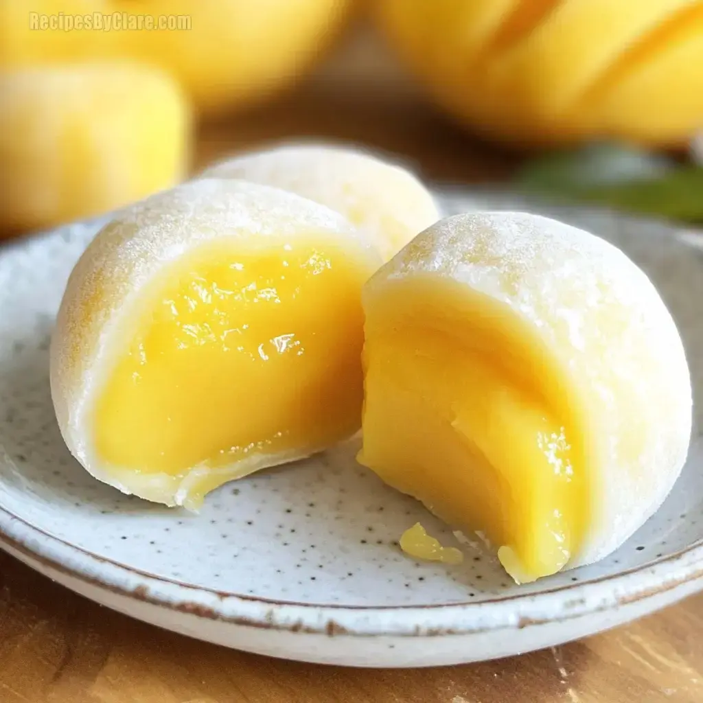 Simple 3-Ingredient Mango Mochi