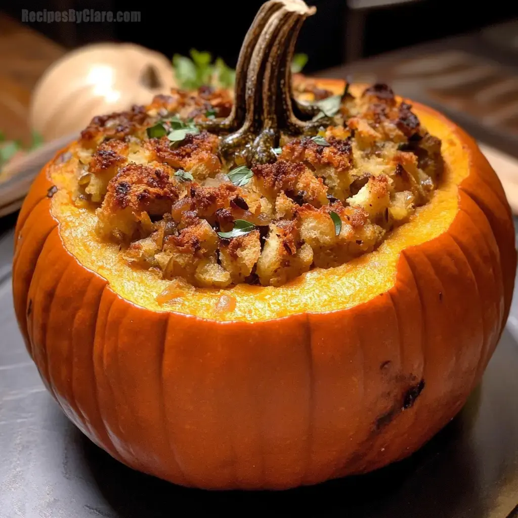 Roasted Stuffed Pumpkin