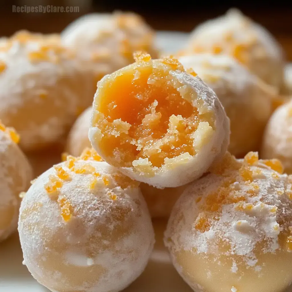 White Chocolate Orange Creamsicle Truffles