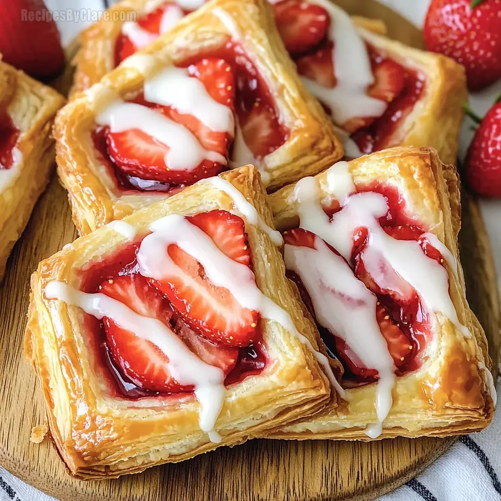 Delicious Strawberry Danish