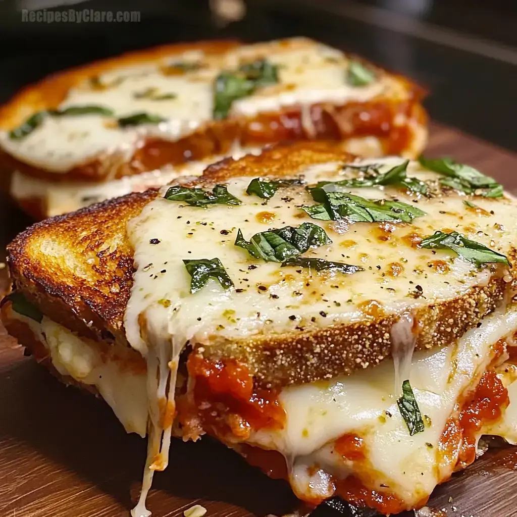 Lazy Chicken Parmesan Grilled Cheese