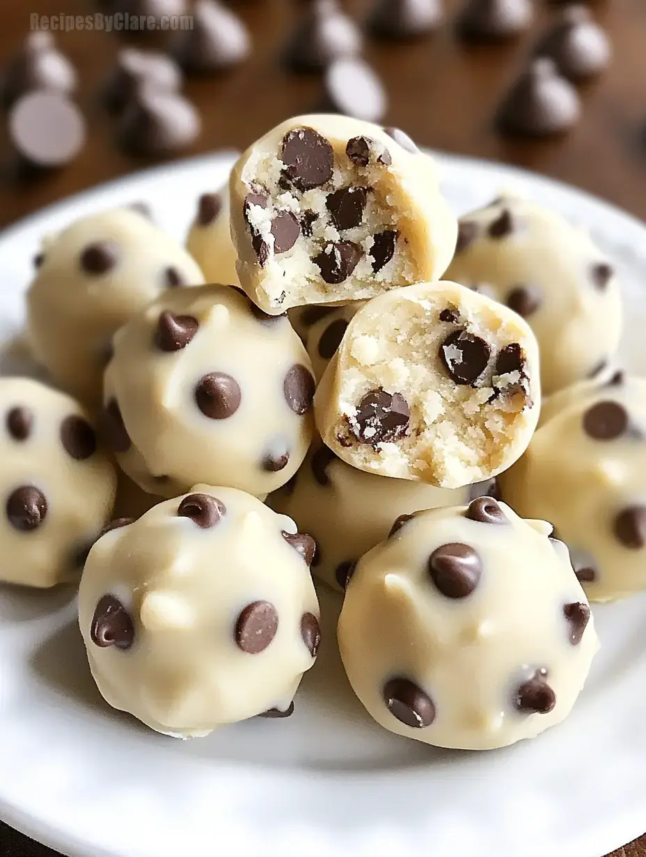 Chocolate Chip Cookie Dough Truffles