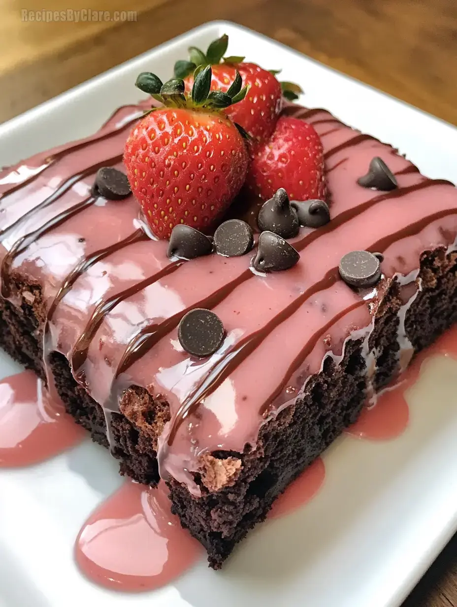 Strawberry Chocolate Brownies