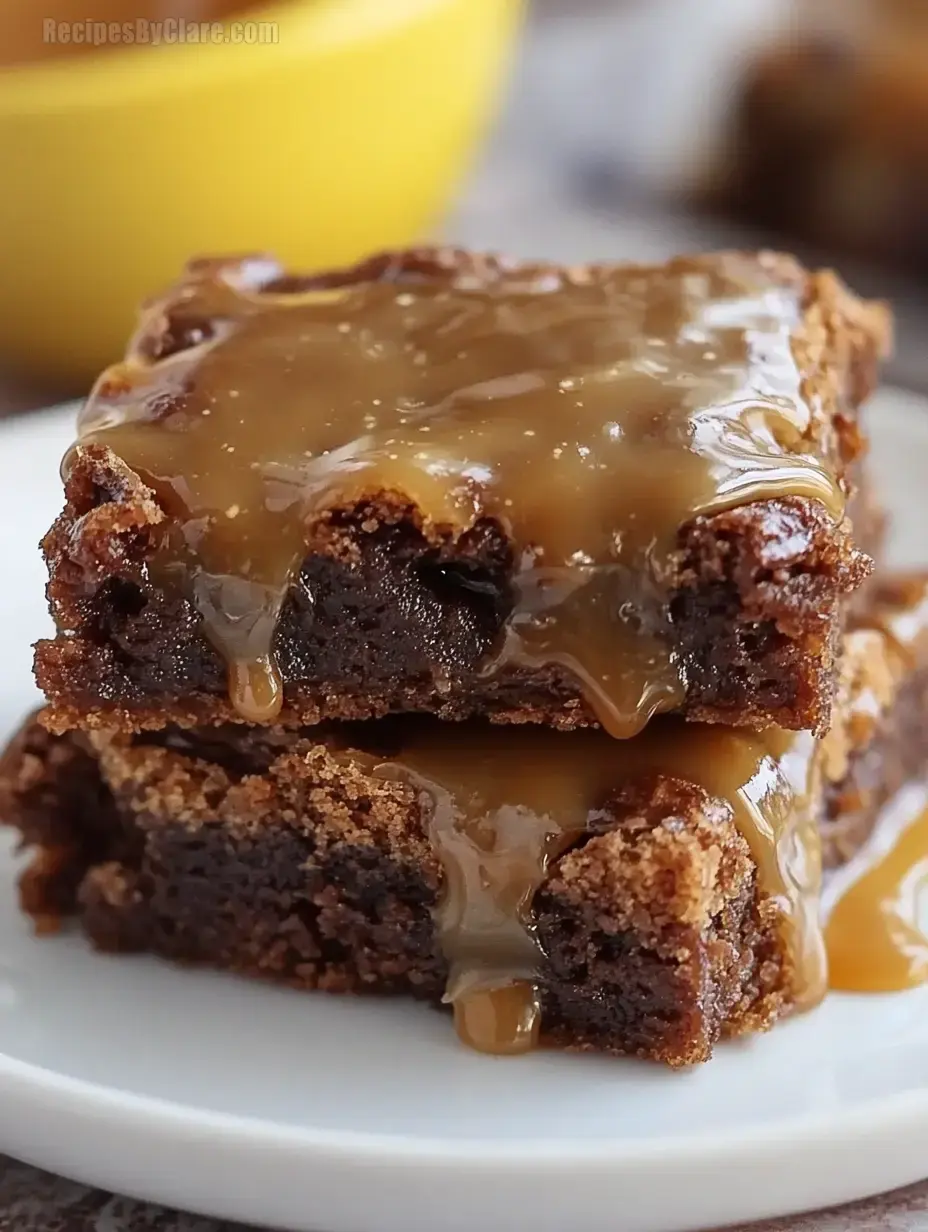 Cinnamon Caramel Brownies