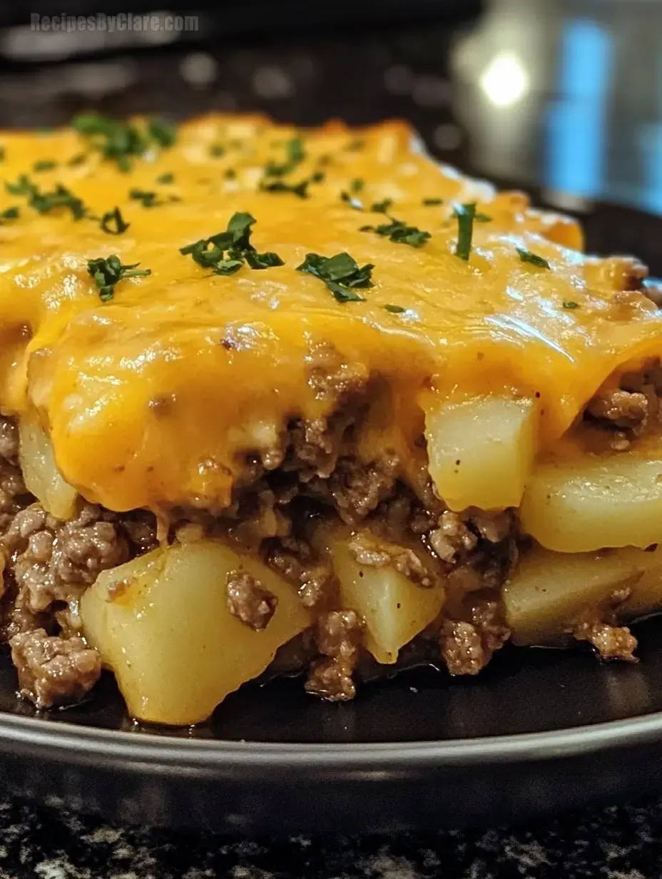 Easy Hamburger Potato Casserole