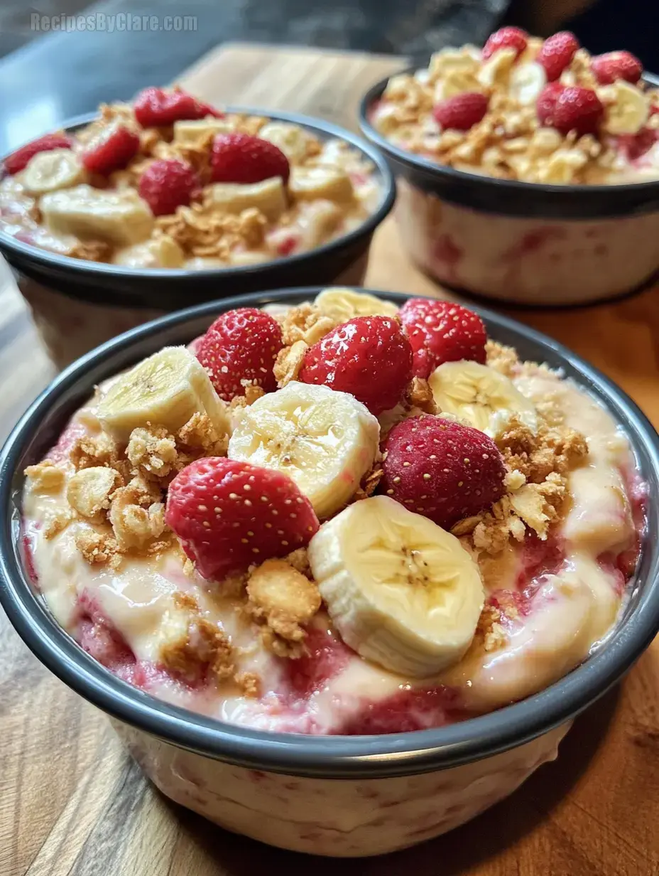 Strawberry Cheesecake Banana Pudding