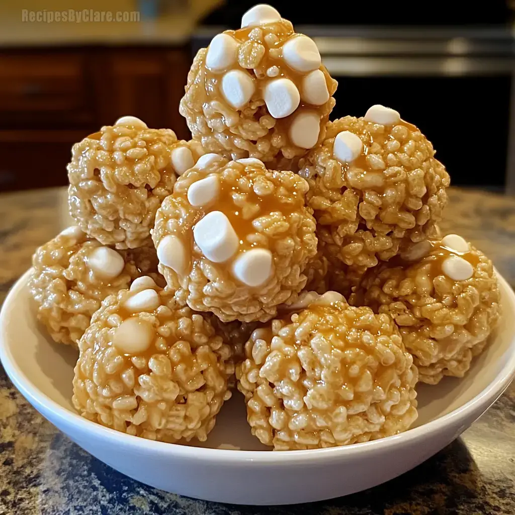 Marshmallow Rice Krispie Balls