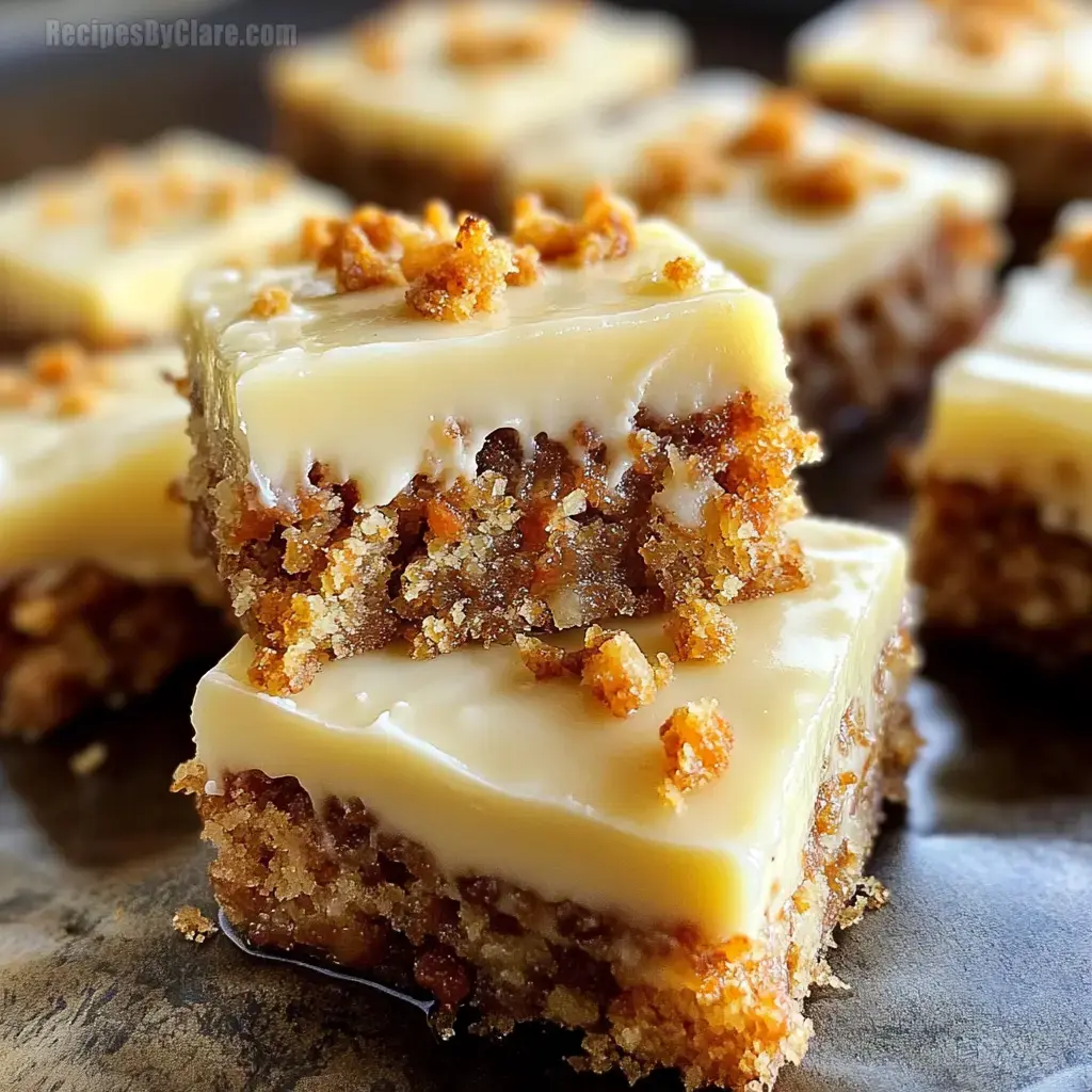 Decadent Carrot Cake Bars with Cream Cheese Frosting