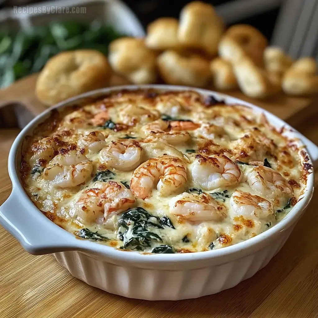 Creamy Shrimp and Crab Spinach Dip