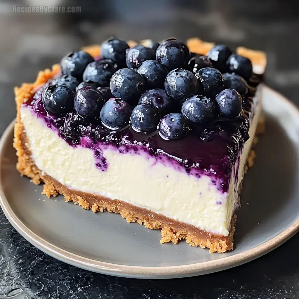 Easy Blueberry Cheesecake