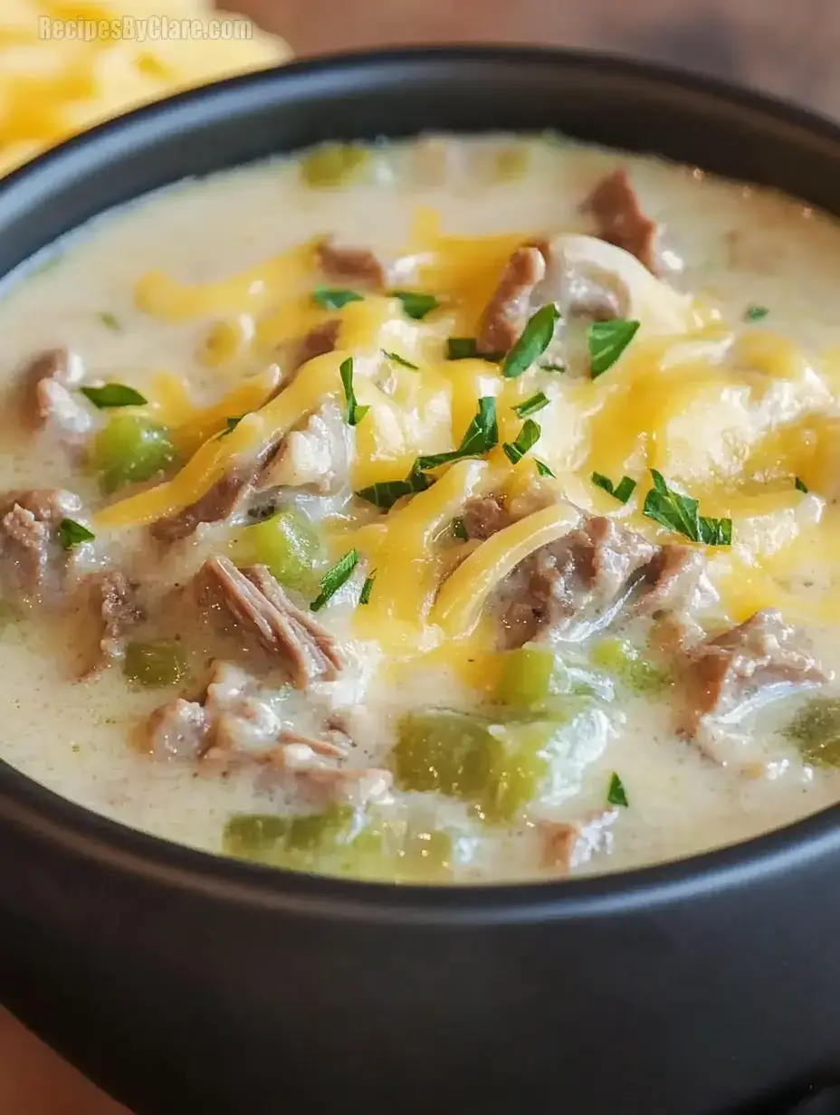 Philly Cheese Steak Soup