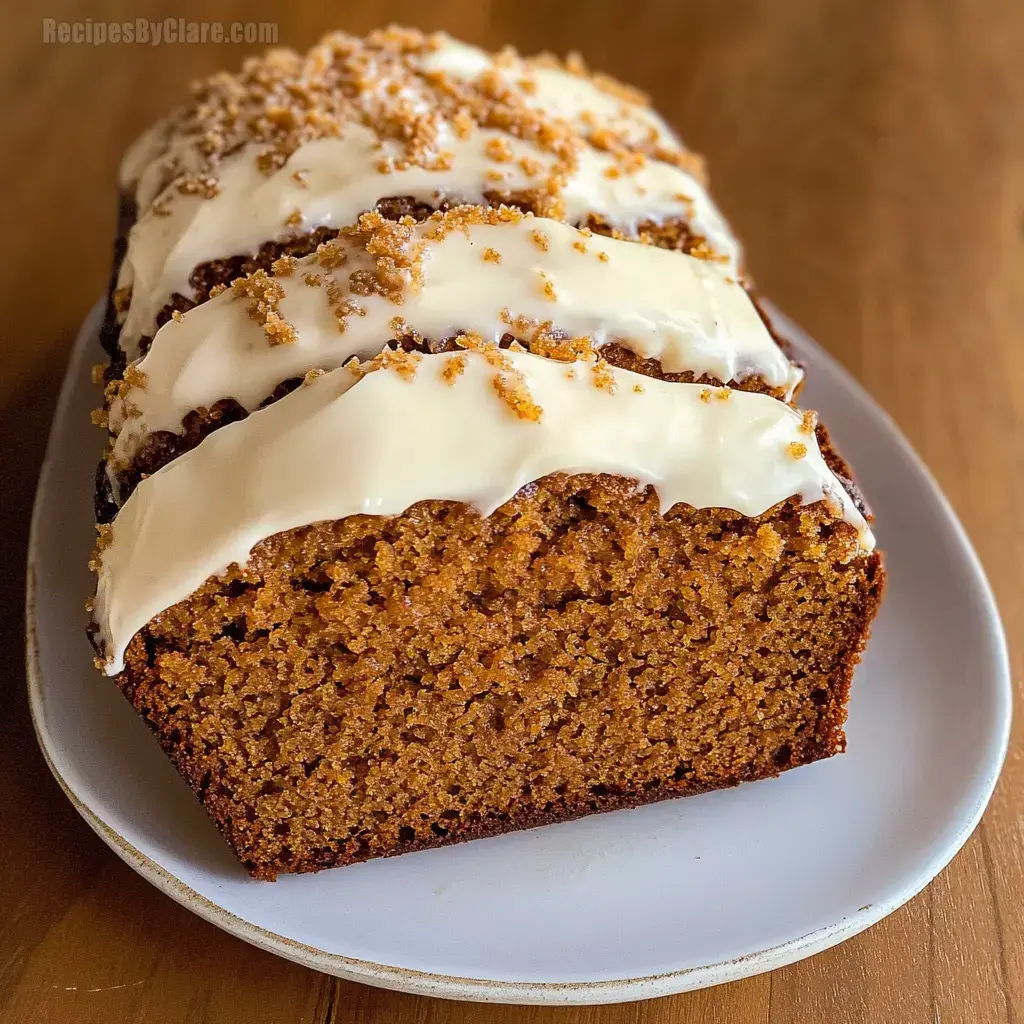 Pumpkin Bread With Cream Cheese Frosting