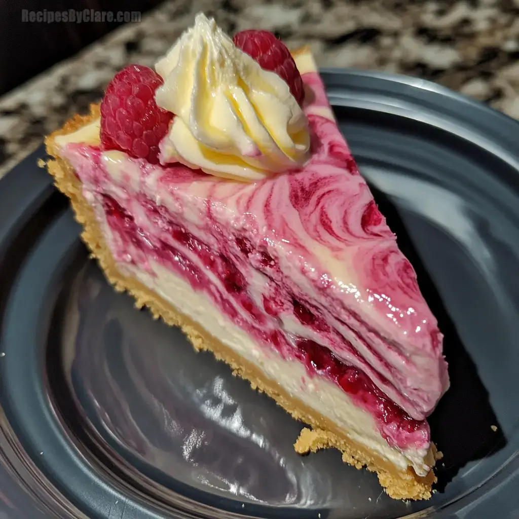 Raspberry Swirl Cheesecake