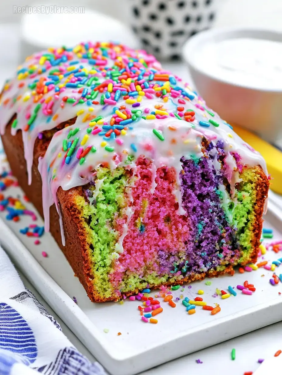 Unicorn Bread with Sprinkles