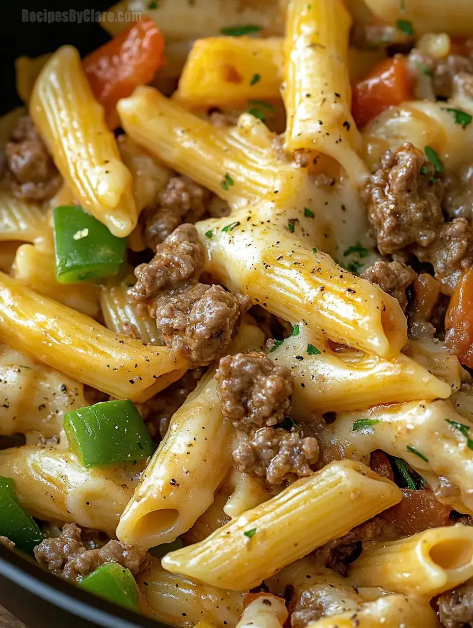 Philly Cheesesteak Pasta