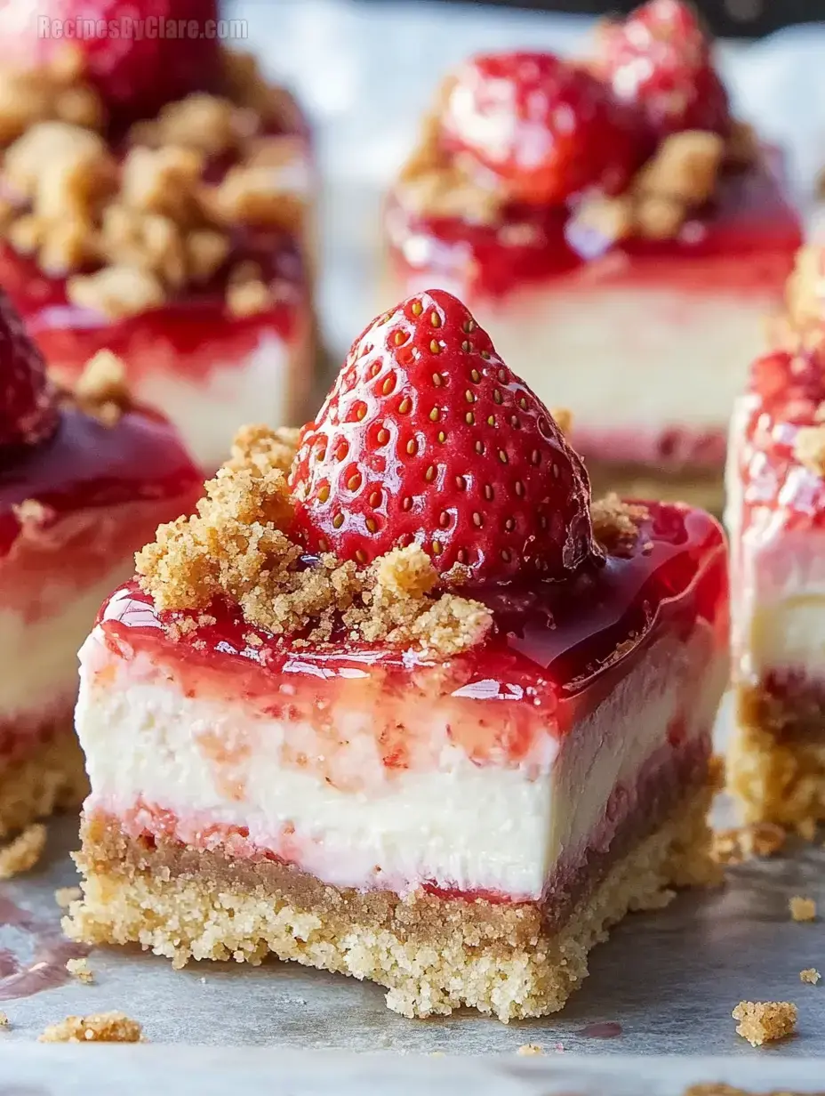 Strawberry Crunch Cheesecake Bites