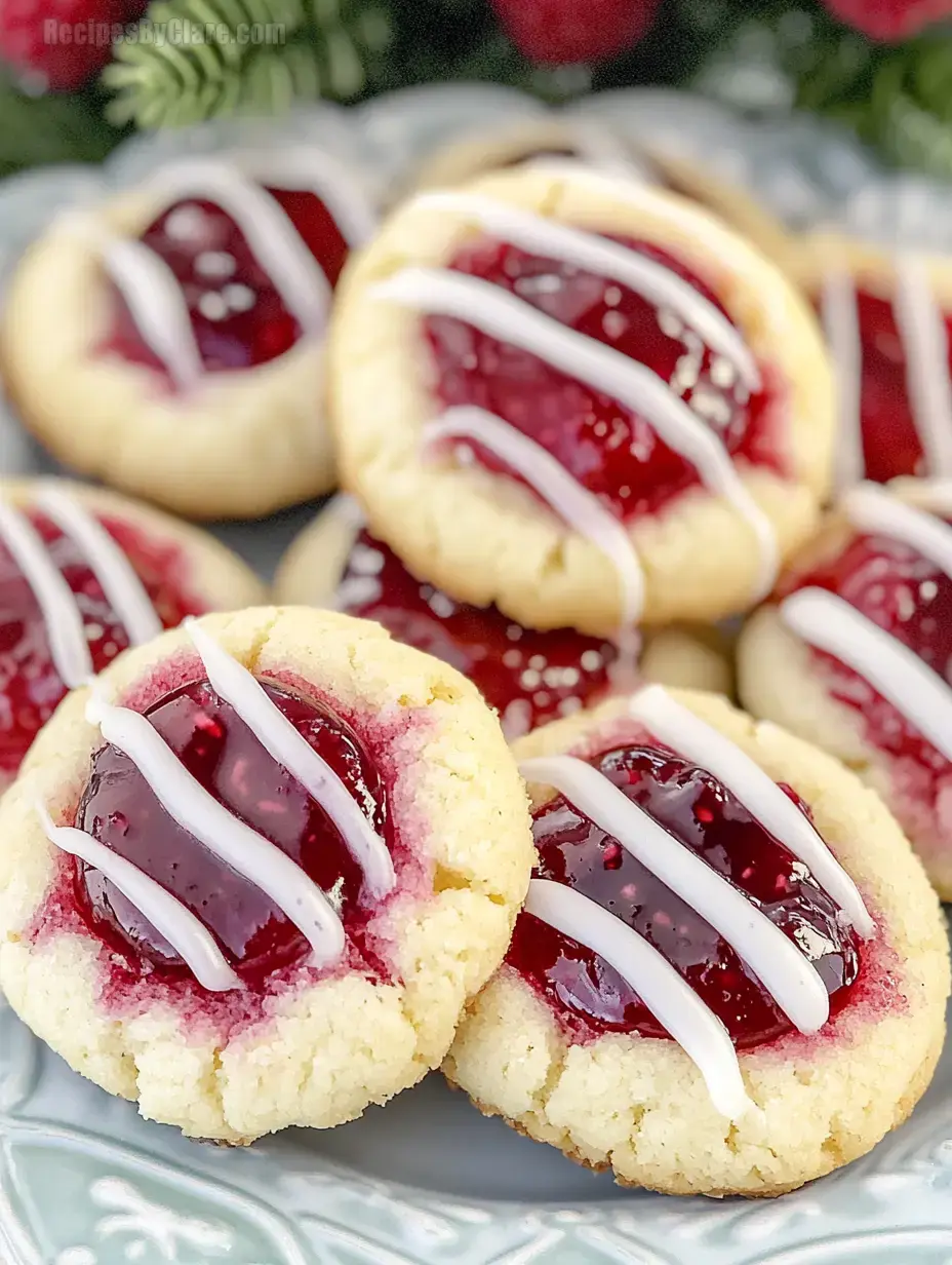 Raspberry Thumbprint Cookies