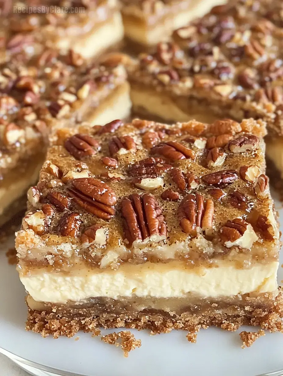 Pecan Pie Cheesecake Bars