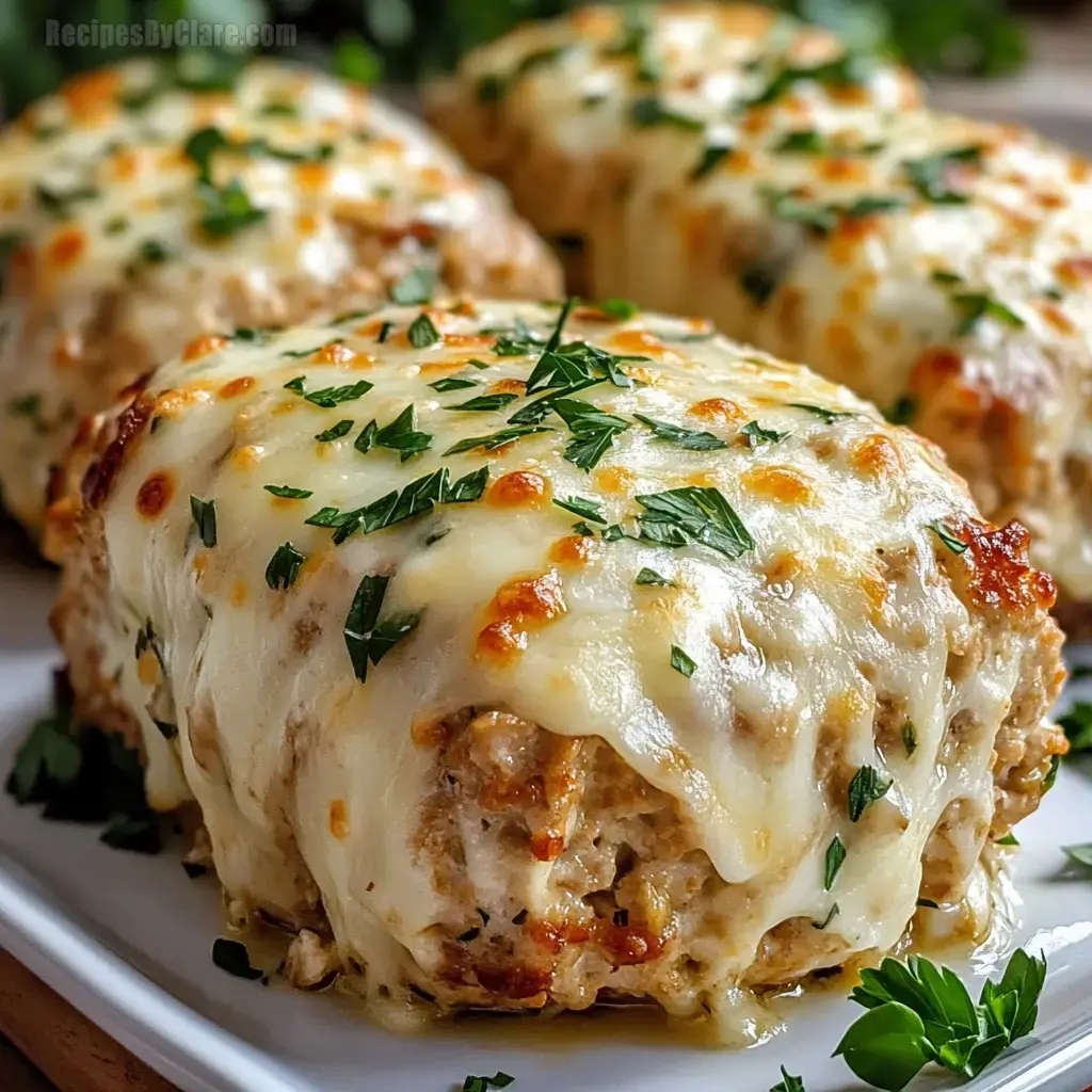 Garlic Parmesan Chicken Meatloaf